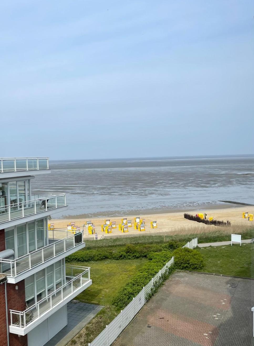 Traumhafte Ferienwohnung - Direkter Meerblick - 50M Zum Strand In Cuxhaven Duhnen In 1A Lage Im Haus Seehuette エクステリア 写真