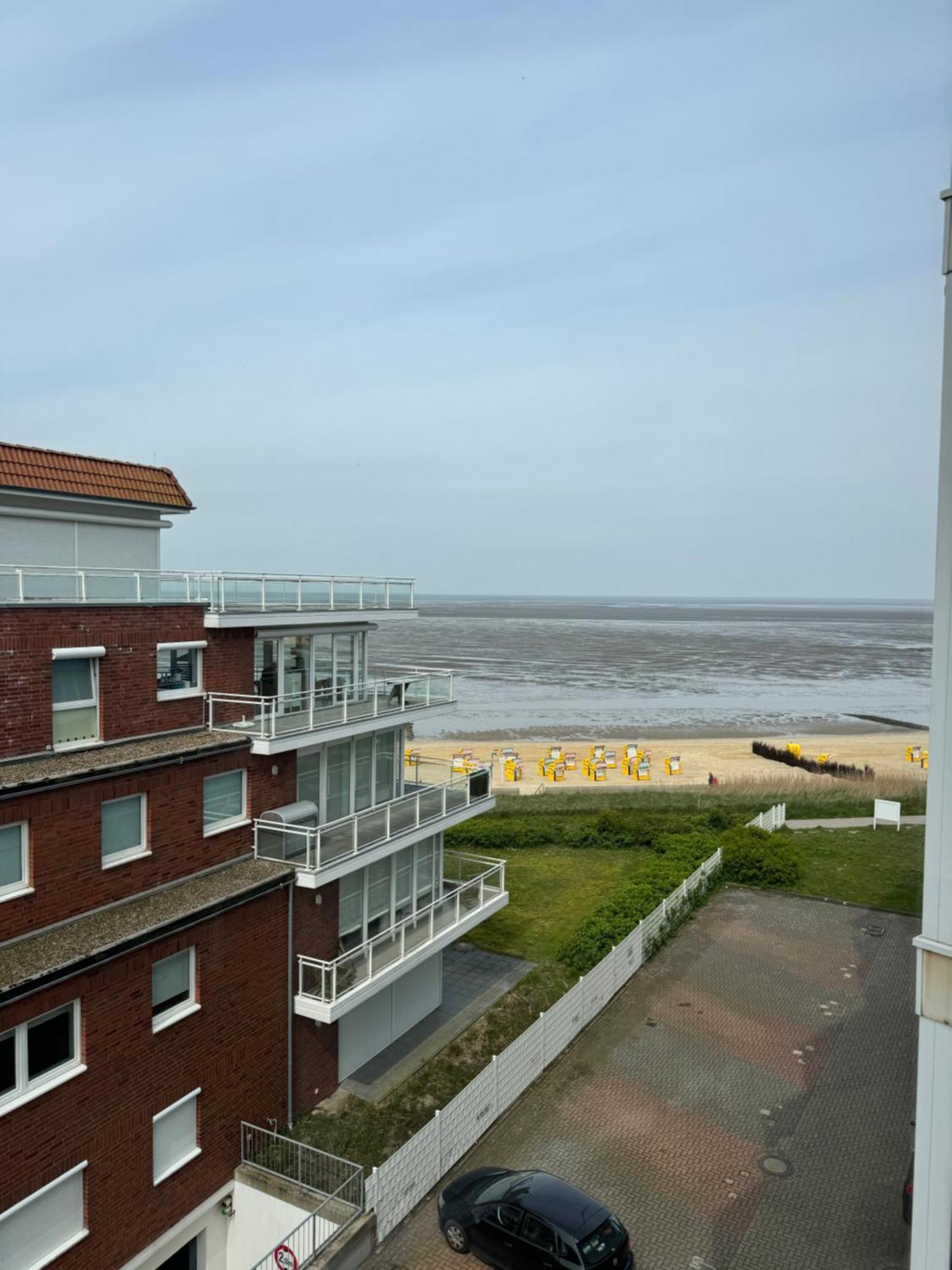 Traumhafte Ferienwohnung - Direkter Meerblick - 50M Zum Strand In Cuxhaven Duhnen In 1A Lage Im Haus Seehuette エクステリア 写真