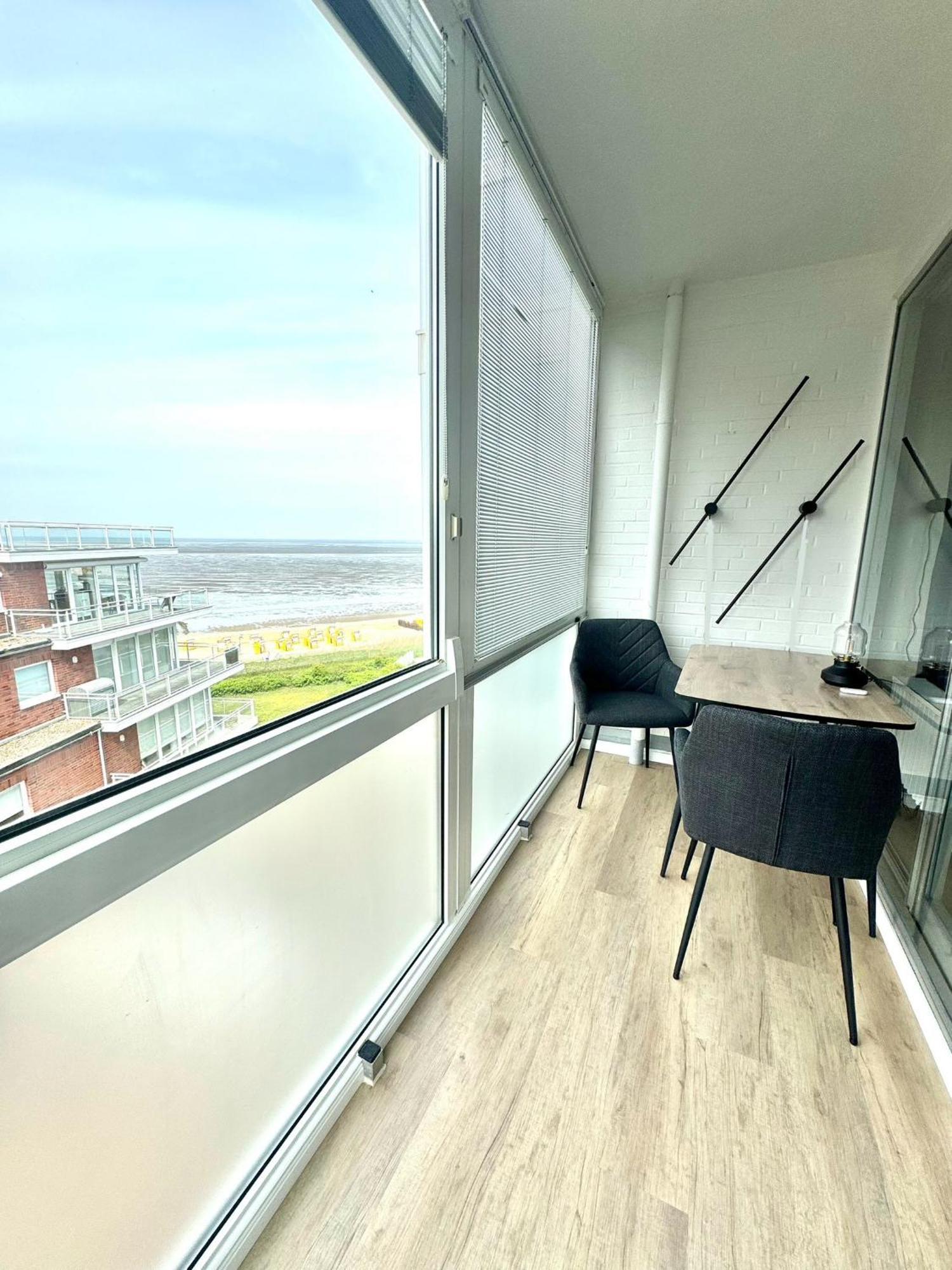 Traumhafte Ferienwohnung - Direkter Meerblick - 50M Zum Strand In Cuxhaven Duhnen In 1A Lage Im Haus Seehuette エクステリア 写真